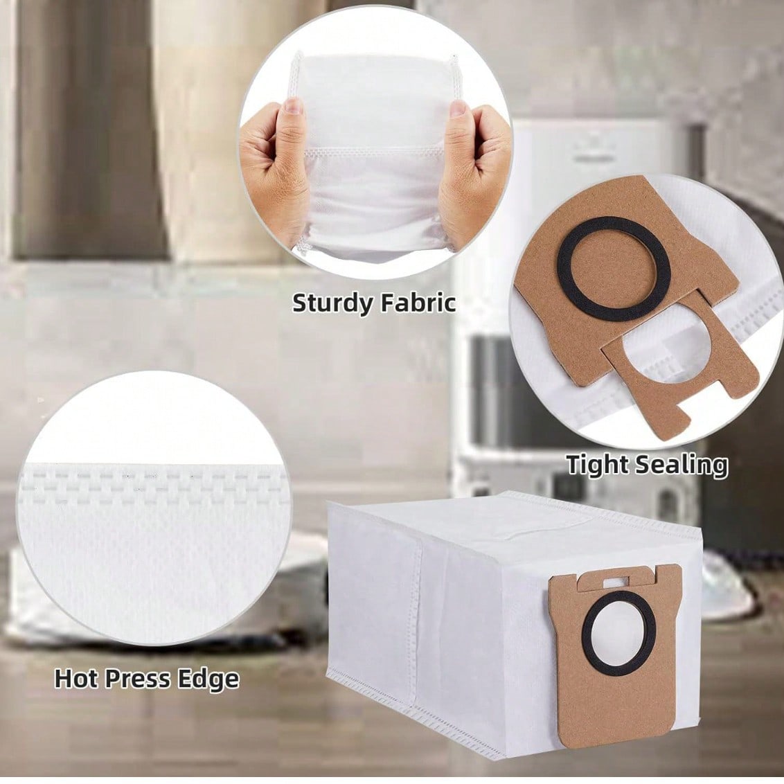 vacuum cleaner bags, compatible with Xiaomi X10 and L10s - View 5