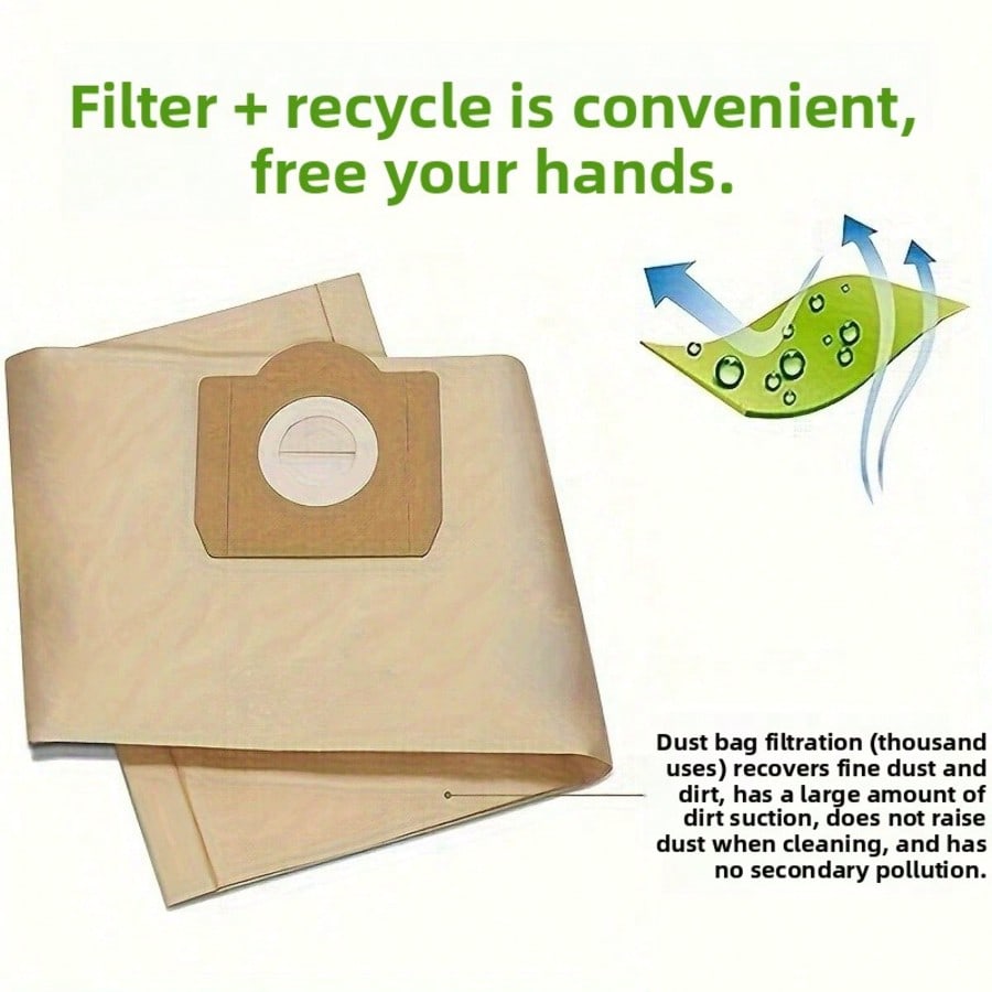 2/5/10 Filter Paper Bags/Non-woven Bags for Karcher Vacuum - View 8