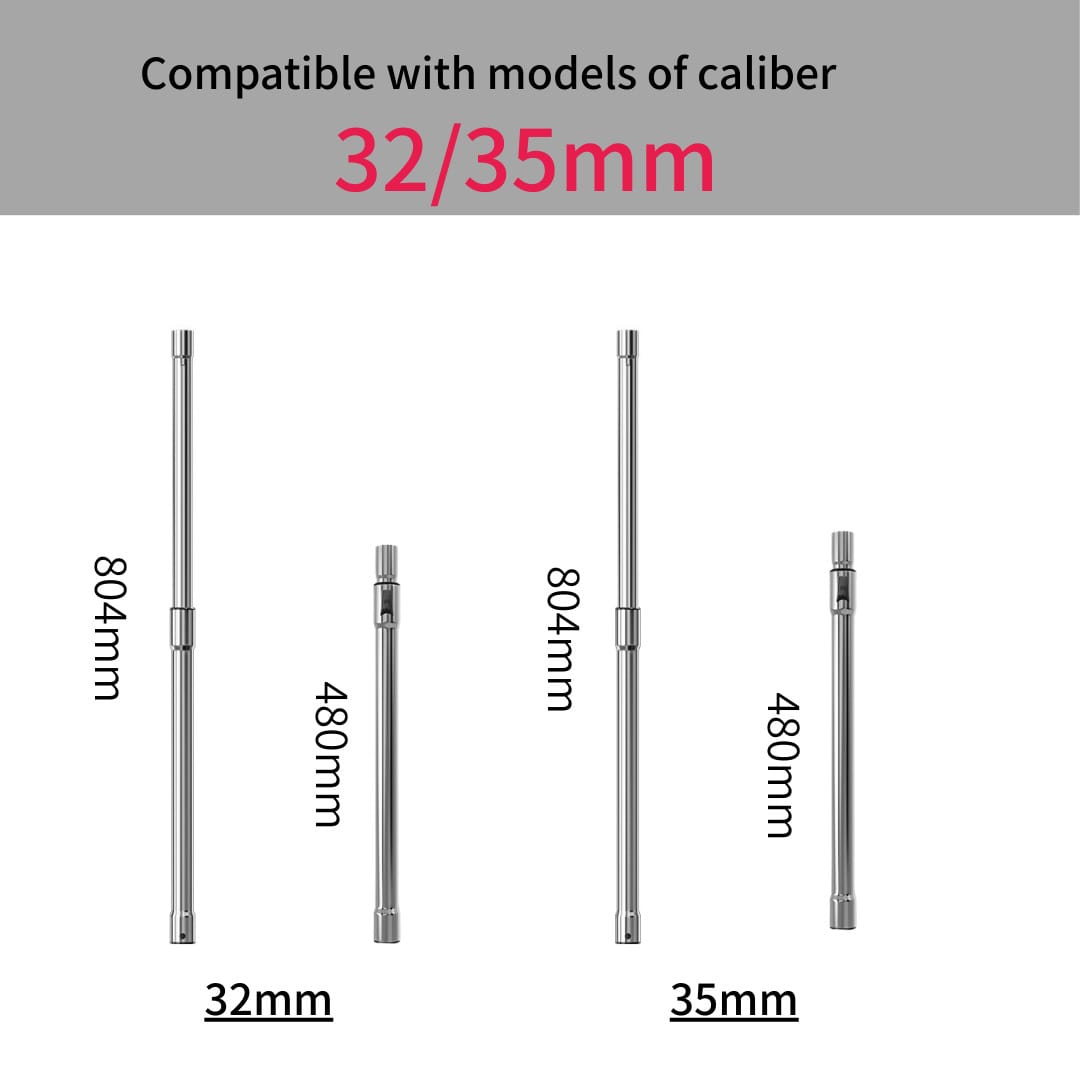 32/35mm Diameter - Universal Metal Telescopic Tube for Multiple Vacuum Cleaner Brands - cleaningmarkets