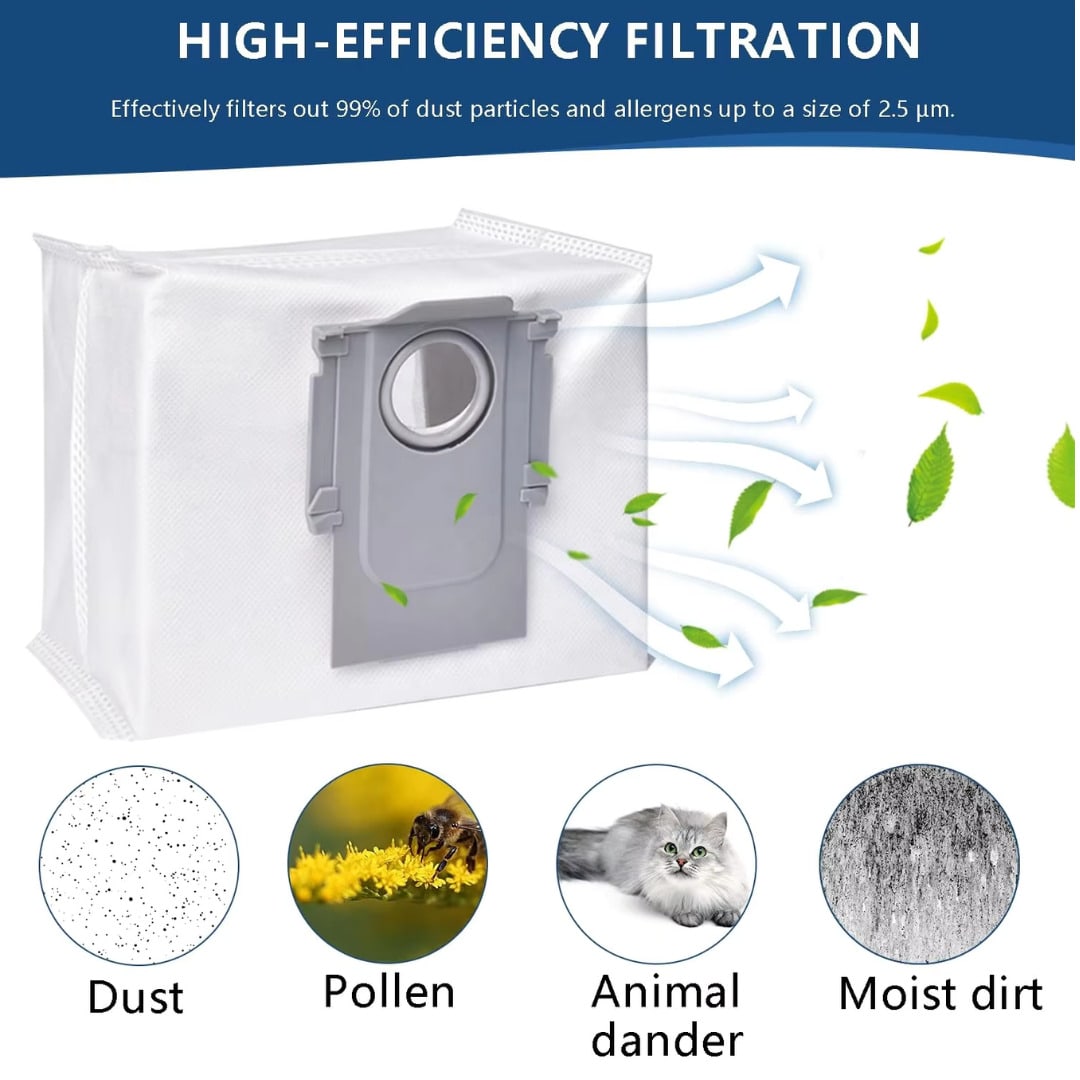 or 10/Pack Dust Collection Bags for Roborock S8+, S8 Pro - View 12