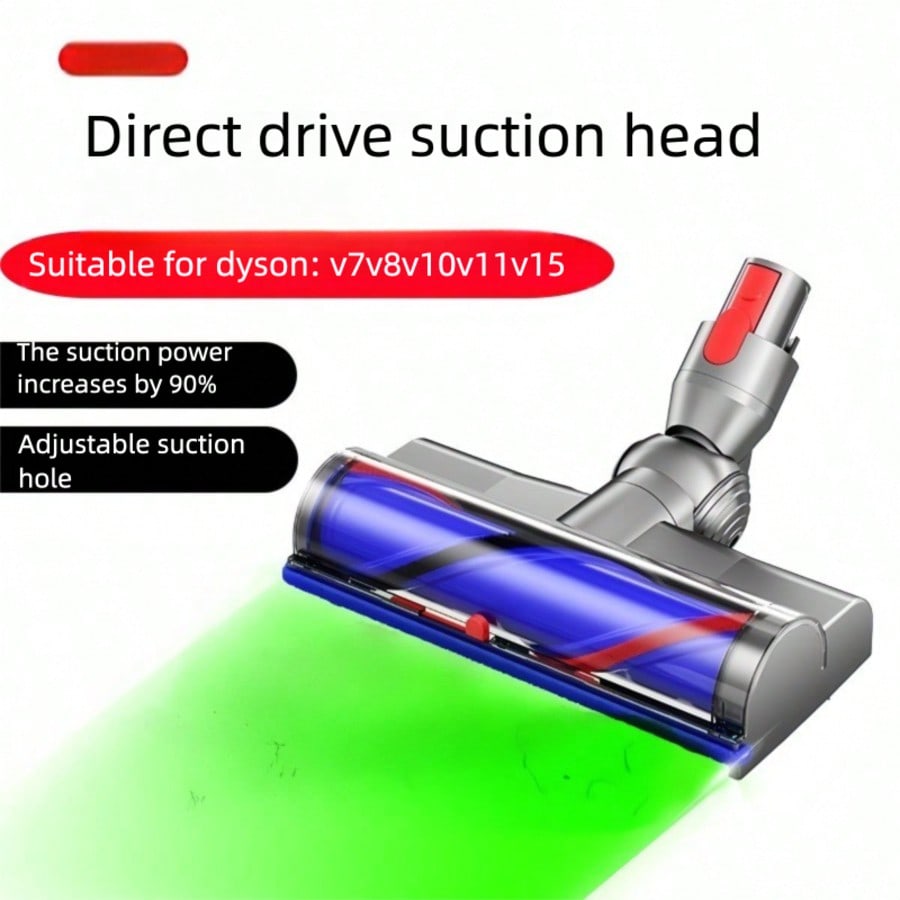 Electric Straight Brush Head with Bristle Roller for Hardwood Floors, Suitable for V7/V8/V10/V11/V15 Vacuum Cleaner Accessories - cleaningmarketsshop_this_look_amDhCa