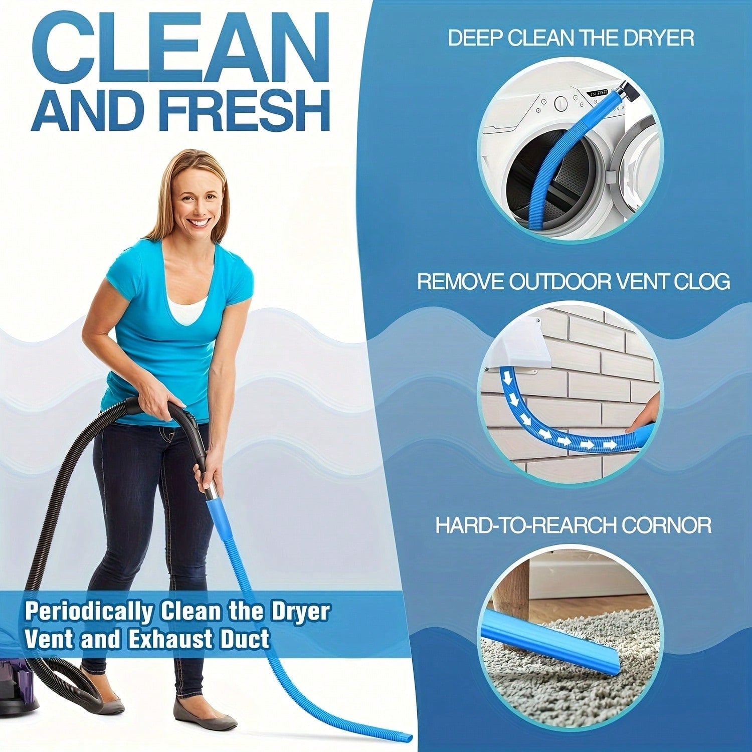Flexible connecting hose designed for household vacuum - View 5