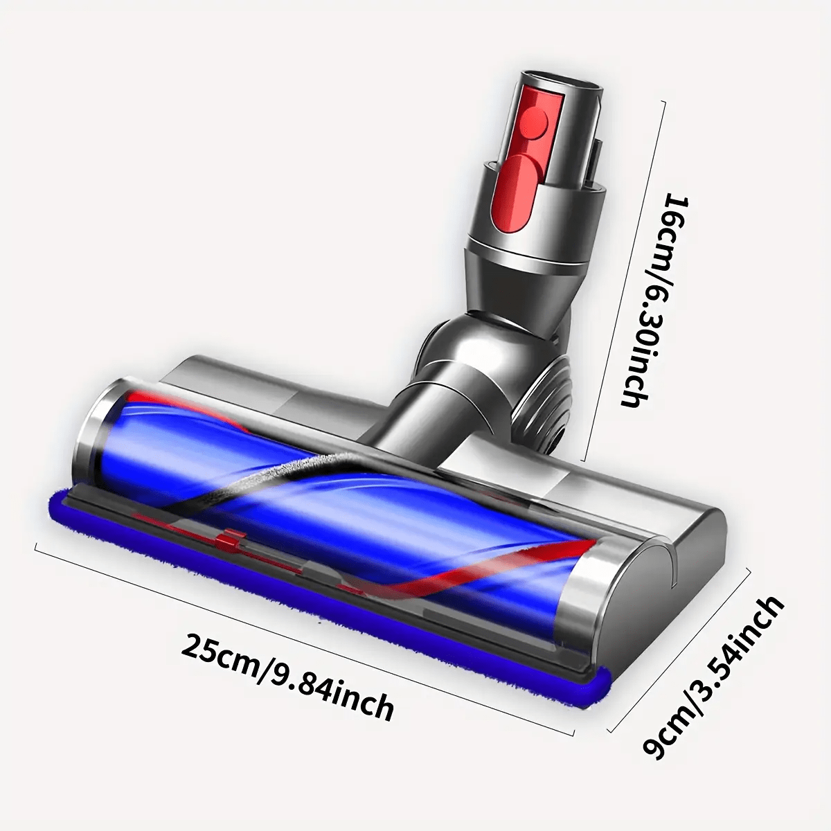 Electric Straight Brush Head with Bristle Roller for Hardwood Floors, Suitable for V7/V8/V10/V11/V15 Vacuum Cleaner Accessories - cleaningmarkets