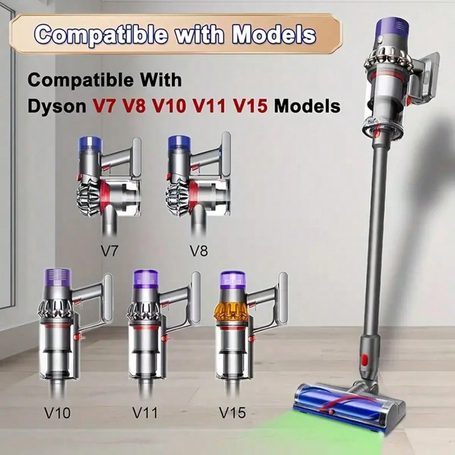 Electric Straight Brush Head with Bristle Roller for Hardwood Floors, Suitable for V7/V8/V10/V11/V15 Vacuum Cleaner Accessories - cleaningmarkets