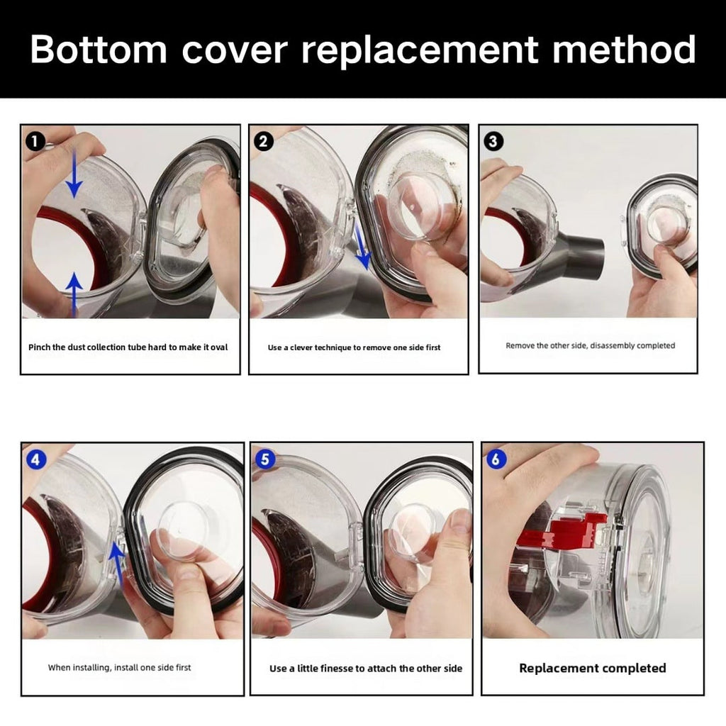 Compatible Dustbin Transparent Cover + Sealing Ring for - View 6