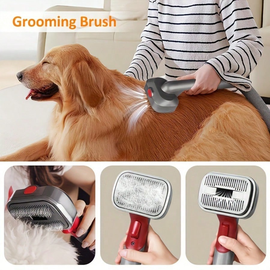 Cat & Dog Hair Cleaning Brush Attachment Set - For Long & Short Hair, Compatible with V7/V8/V10/V11/V15 - cleaningmarkets