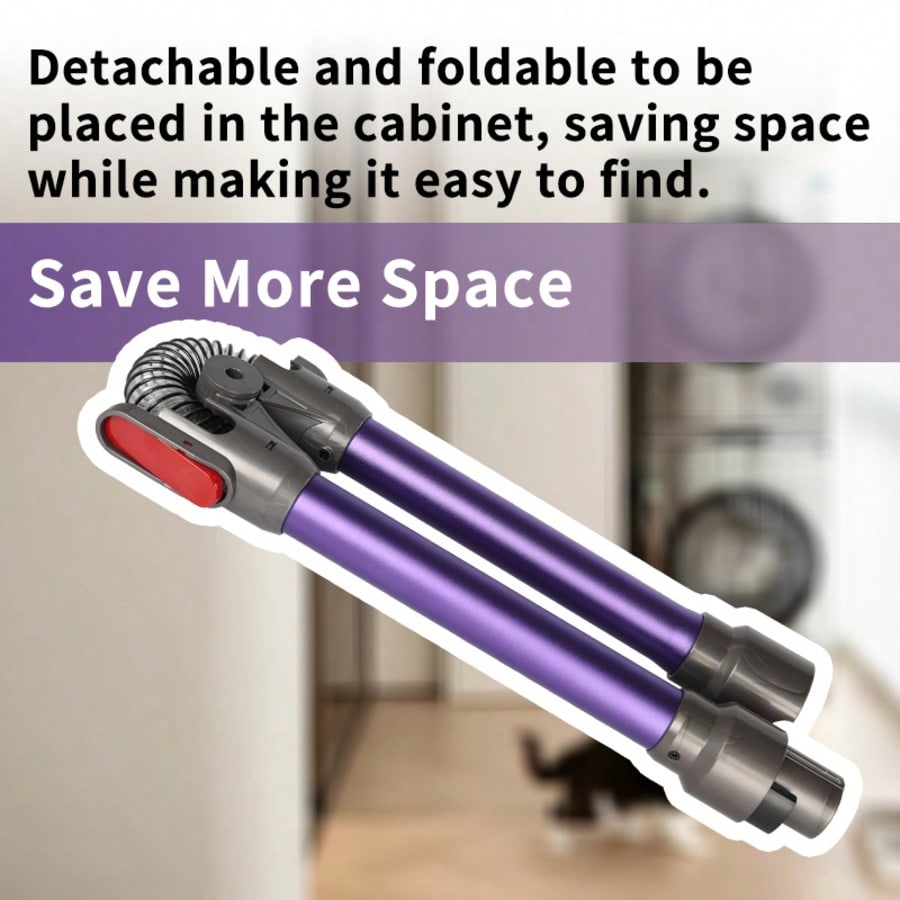 Adjustable Extension Wand for Dyson V7/V8/V10/V11/V15 Vacuum Cleaners - Foldable Design for Easy Storage - cleaningmarkets