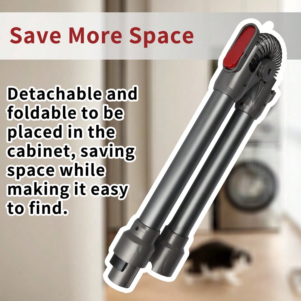 Adjustable Extension Wand for Dyson V7/V8/V10/V11/V15 Vacuum Cleaners - Foldable Design for Easy Storage - cleaningmarkets