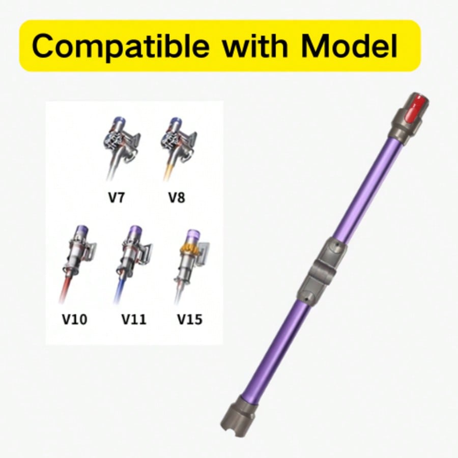 Adjustable Extension Wand for Dyson V7/V8/V10/V11/V15 Vacuum Cleaners - Foldable Design for Easy Storage - cleaningmarkets