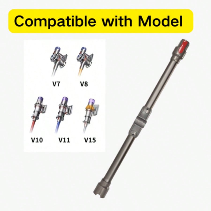 Adjustable Extension Wand for Dyson V7/V8/V10/V11/V15 Vacuum Cleaners - Foldable Design for Easy Storage - cleaningmarkets