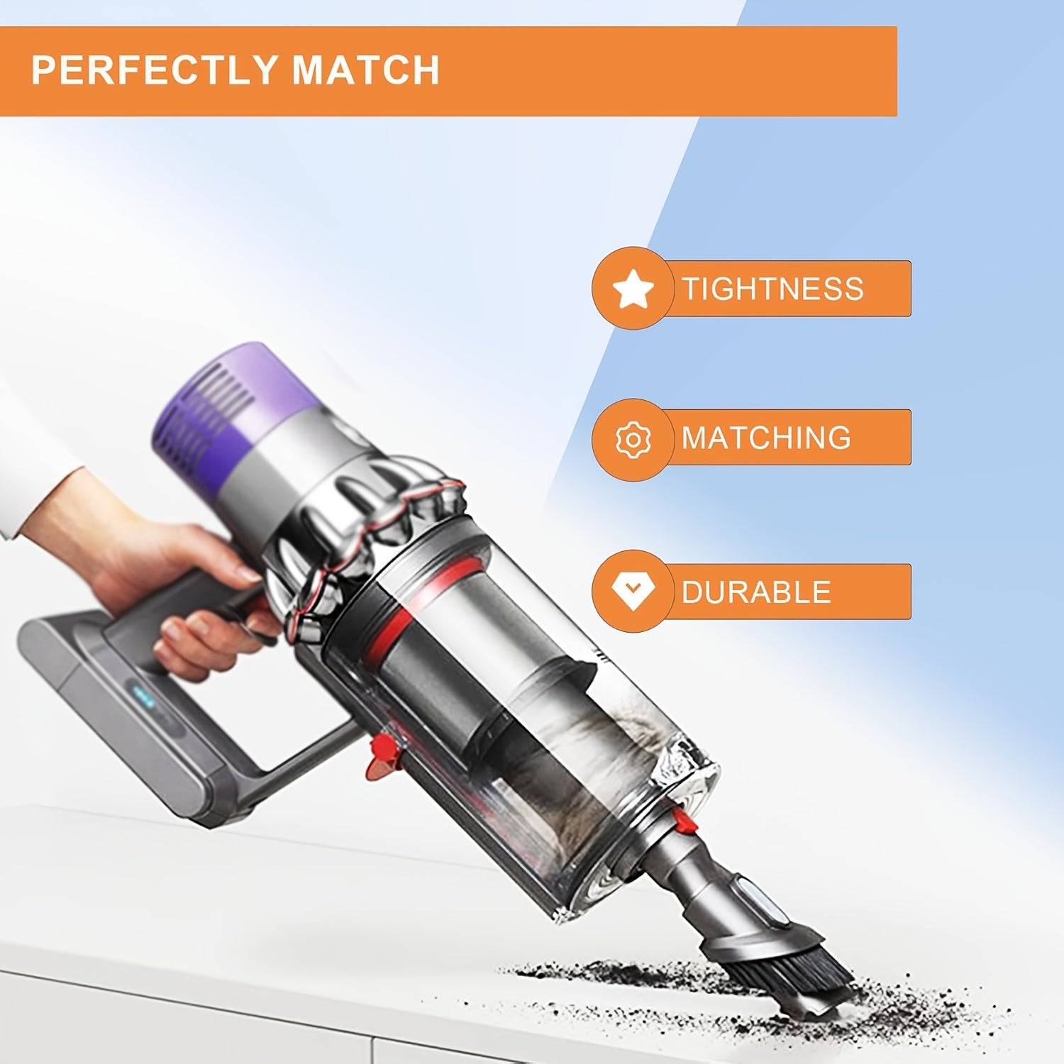 2PCS Upgraded HEPA Filter Accessories for Cyclone V10 Animal, V10 Total Clean, V10 Absolute, V10 Animal, SV12 Vacuum Cleaner Dust Bin - cleaningmarkets