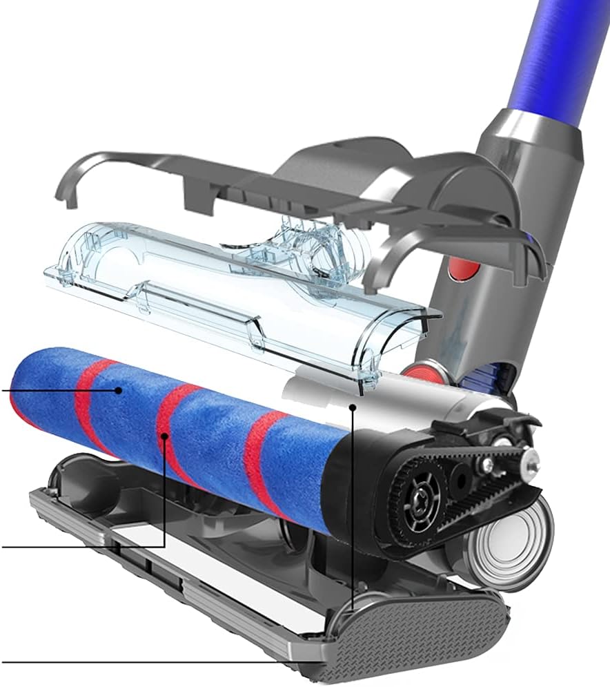 Dyson V7-V15 Soft Roller Cleaner Head - LED Light Floor - View 2