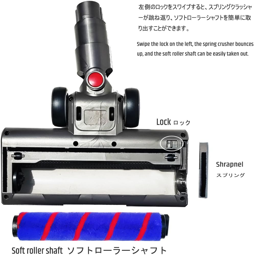 Dyson V7-V15 Soft Roller Cleaner Head - LED Light Floor - View 5