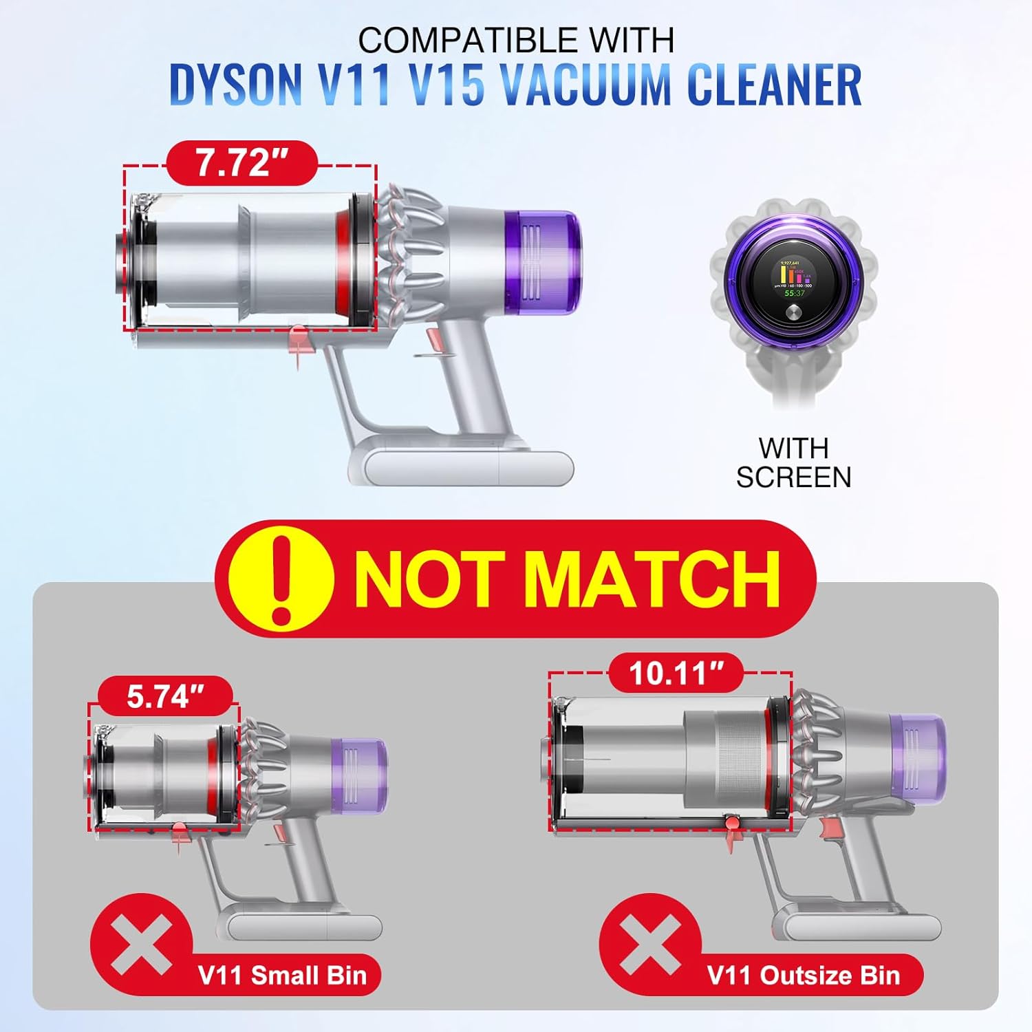 Upgraded Dust Bin Compatible with Dyson V11 V15 SV14 SV15 - View 2