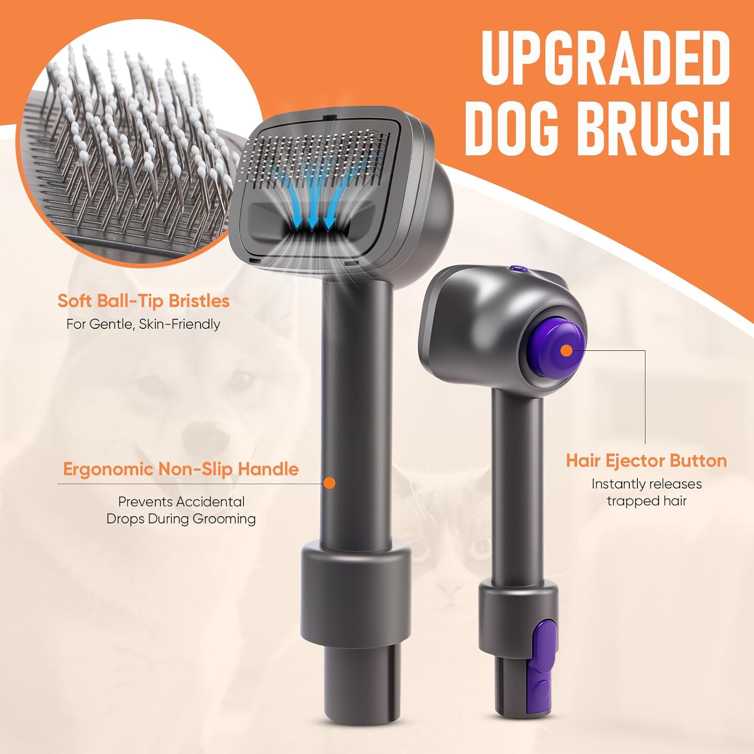 Dyson Pet Grooming Kit - Dog & Cat Hair Brush Attachment - View 3