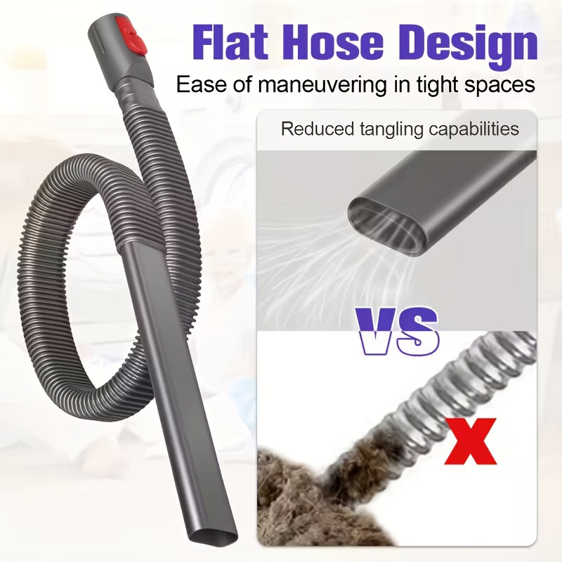 1 Dryer Vent Cleaner & Lint Remover Vacuum Attachment - Compatible with V15/V12/V11/V10/V8/V7 Vacuum Cleaners, Dryer Vent Lint Removal System, Commercial Lint Vacuum Hose Attachment - cleaningmarkets