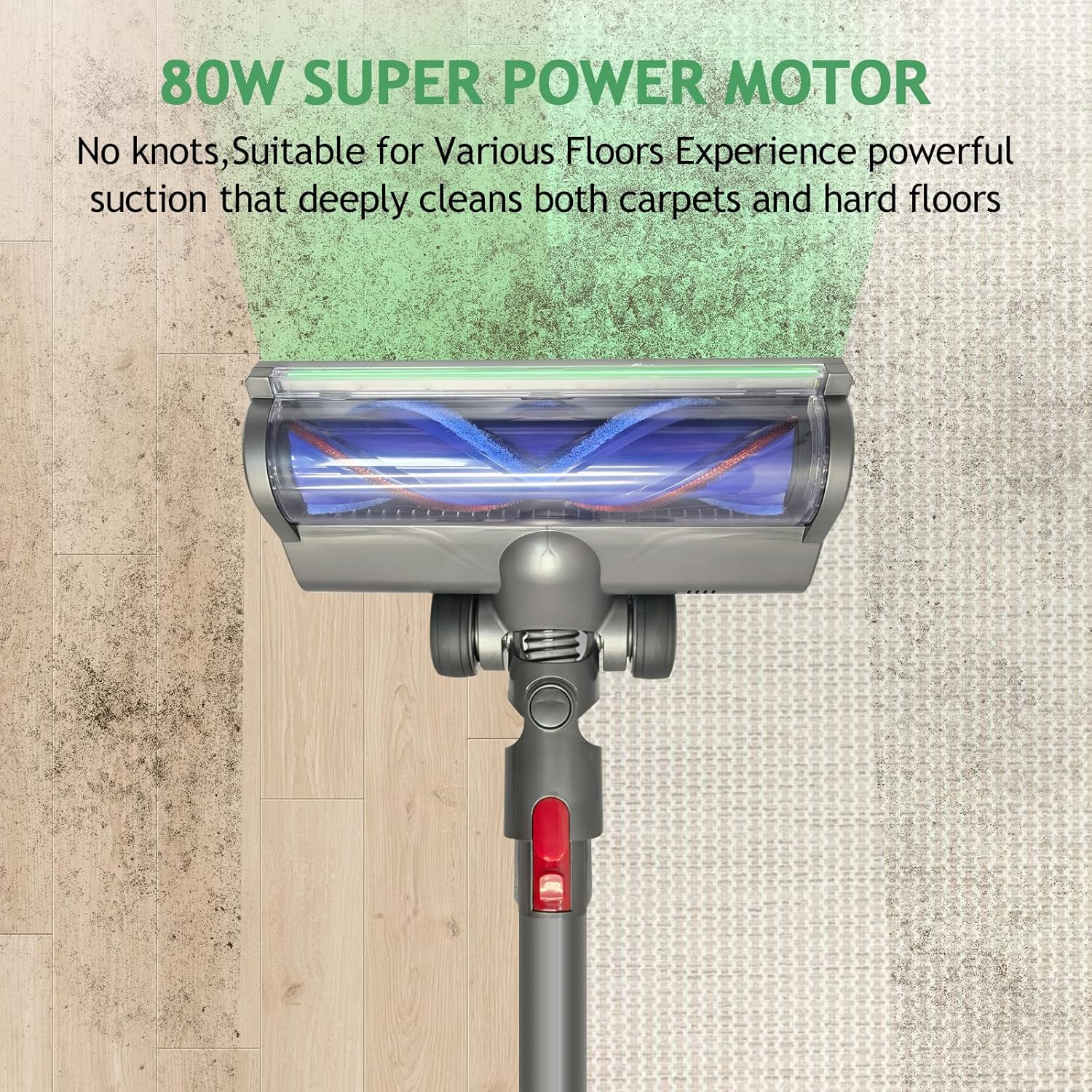 Dyson Hardwood Floor Vacuum Head - LED Green Light - View 4